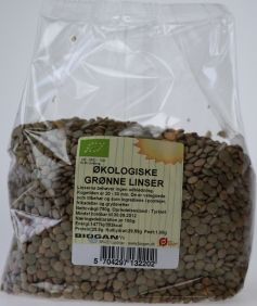Gr�nne Linser 750 g �kologisk